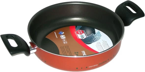 Moneta Zecchino Kısa Tencere 28 Cm + Cam Kapak ürün görseli 1