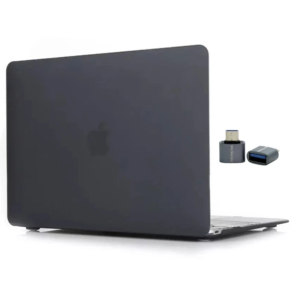 Macbook Air M1 Kılıf 13 inç Mat Buzlu Flu TouchIDli M1 Air A2337 A2179 A1932 ile Uyumlu ürün görseli 1