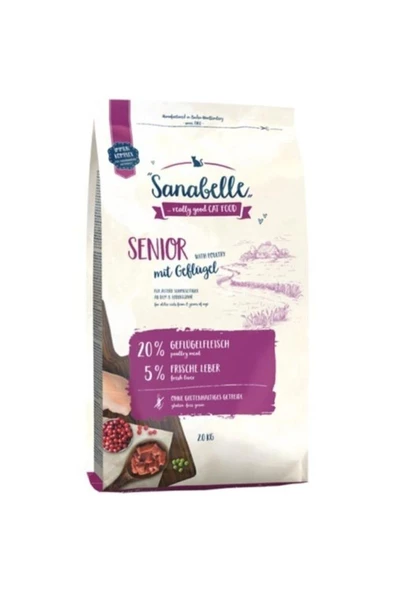 Sanabelle Kümes Hayvanlı Yaşlı Senior Kedi Maması 2 kg ürün görseli 1