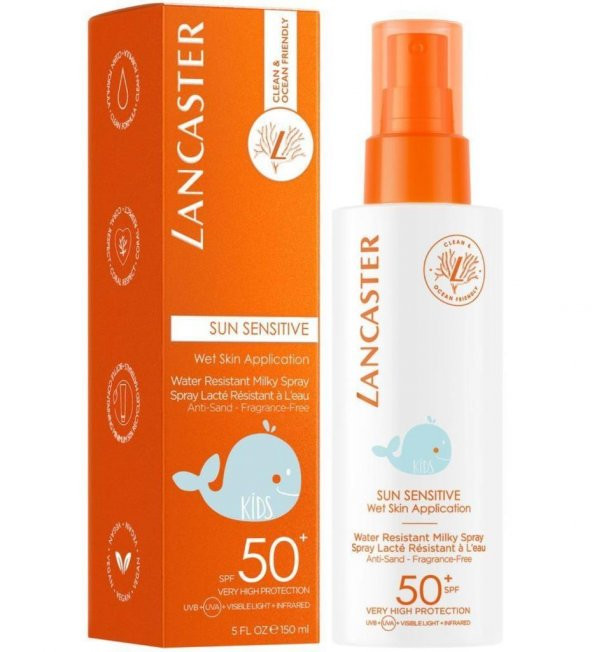 Lancaster Sun Sensitive Kids Water Resistant Milky Spray 150 ml SPF 50 ürün görseli 1