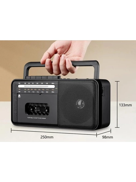 Knstar PX-680BT Bluetooth Kaset Çalar USB SD FM Radyo MP3 Player Taşınabilir Nostaljik Teyp ürün görseli 1