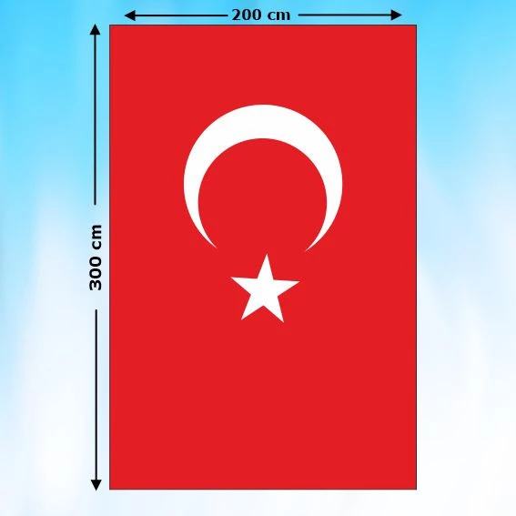 TÜRK BAYRAĞI _300X200 cm ürün görseli 1