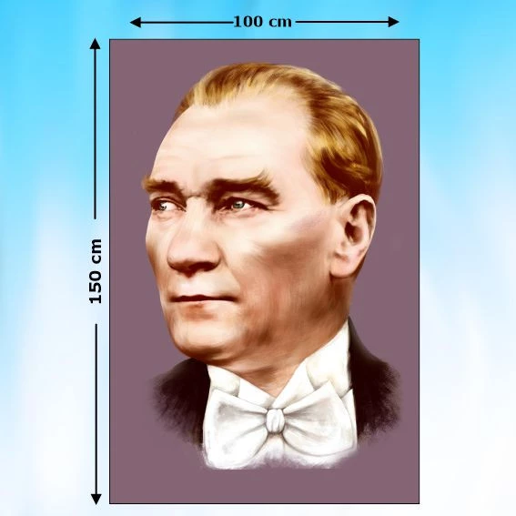 ATATÜRK RESMİ 150X100 cm ürün görseli 1