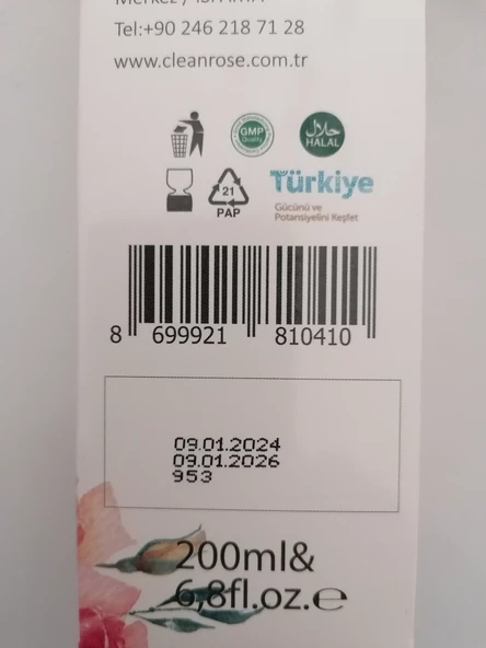 Clean Rose Yüz Temizleme köpüğü 200ml Kutulu ürün görseli 1