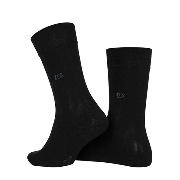 D'S Damat Bambu 3lü Çorap Set Siyah - Resim 3
