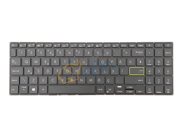 Asus VivoBook 15 X513EA-EJ217 Uyumlu Notebook Klavyesi, Tuş Takımı (Siyah TR) ışıklı ürün görseli 1