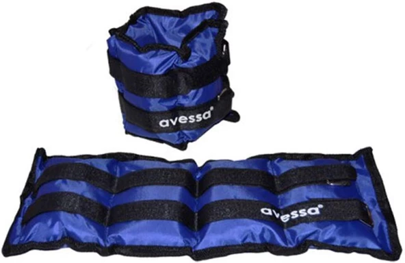 el ayak ağırlık  2kg lık mavi  2kgx2 ürün görseli 1