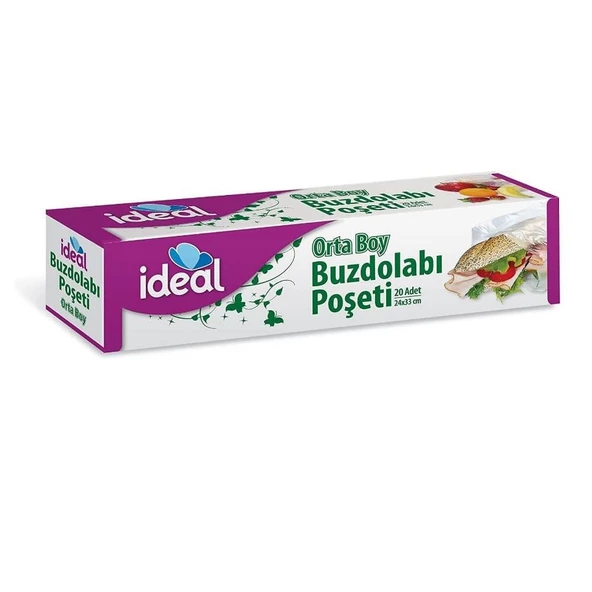 İDEAL BUZDOLABI POŞETİ ORTA BOY 20'Lİ ürün görseli 1
