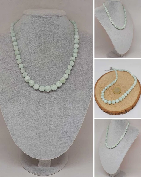 Galaksi Serisi Larimar Taşı Tasarım Kolye ürün görseli 1