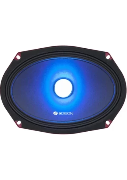 Edison M609LD Rgb Kumandalı Işıklı Oval Midrange Hoparlör 2li takım ürün görseli 1