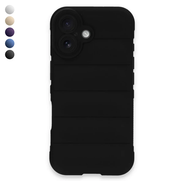 iPhone 16 Kılıf Optimum Lens Çerçeveli Silikon Kapak ürün görseli 1