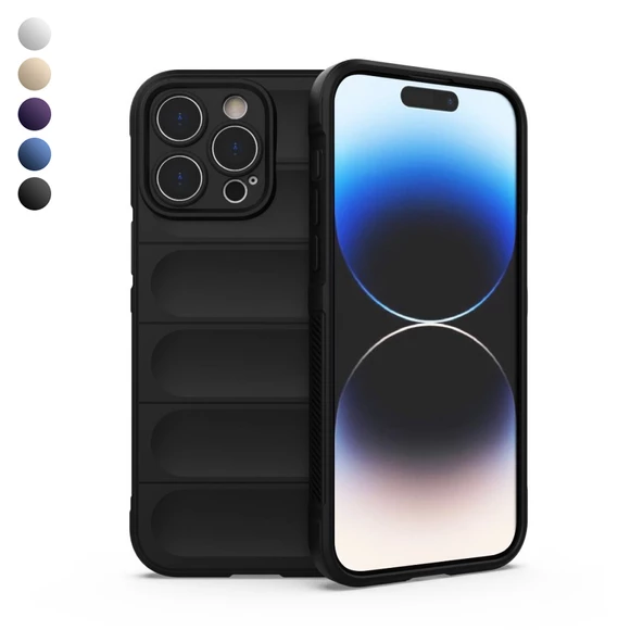 iPhone 16 Pro Kılıf Optimum Lens Çerçeveli Silikon Kapak ürün görseli 1