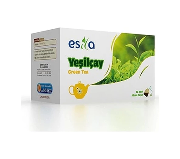 Esila Yeşilçay Süzen Poşet Çay 20 x 2 G ürün görseli 1