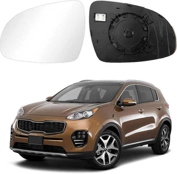 Kia Sportage 2016-23 Dikiz Ayna Camı Isıtmalı Sağ İthal,87621-F1020 ürün görseli 1