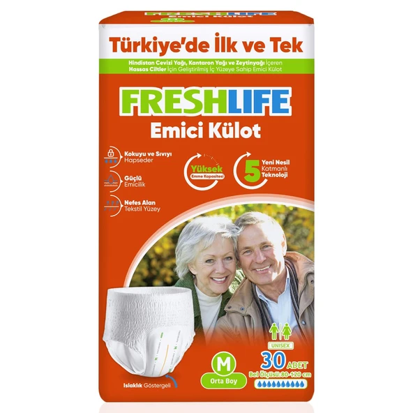 Freshlife Emici Külot M-Medium Beden 30 Adet ürün görseli 1