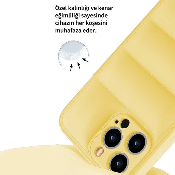 iPhone 14 Pro Dapper Seri Kamera Korumalı Airbag Kapak - Resim 5