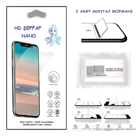Xiaomi POCOPHONE X3 NFC Nano Ekran Koruyucu Ultra İNCE Esnek Hd Şeffaf ürün görseli 1