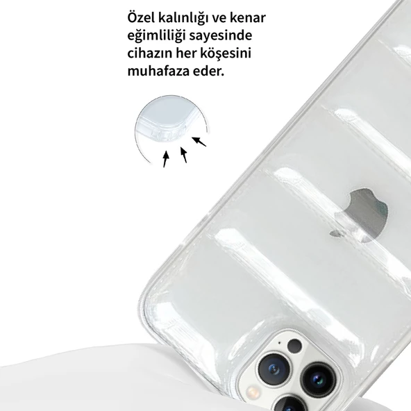 iPhone 14 Pro Dapper Seri Kamera Korumalı Airbag Kapak - Resim 9