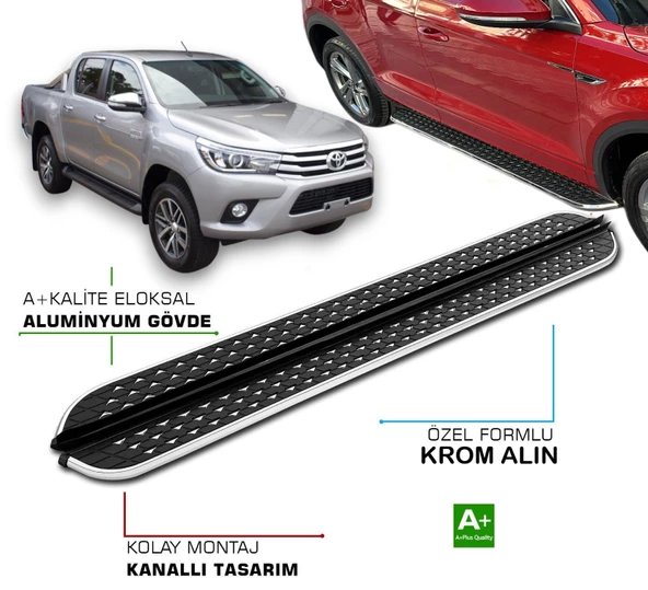 HILUX 2015 2016 2017 2018 2019 2020 2021 2022 2023 2024  2025 YAN BASAMAK ürün görseli 1