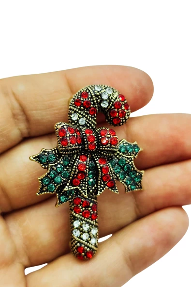 Parıltılı Şeker Kamışı Broş ürün görseli 1