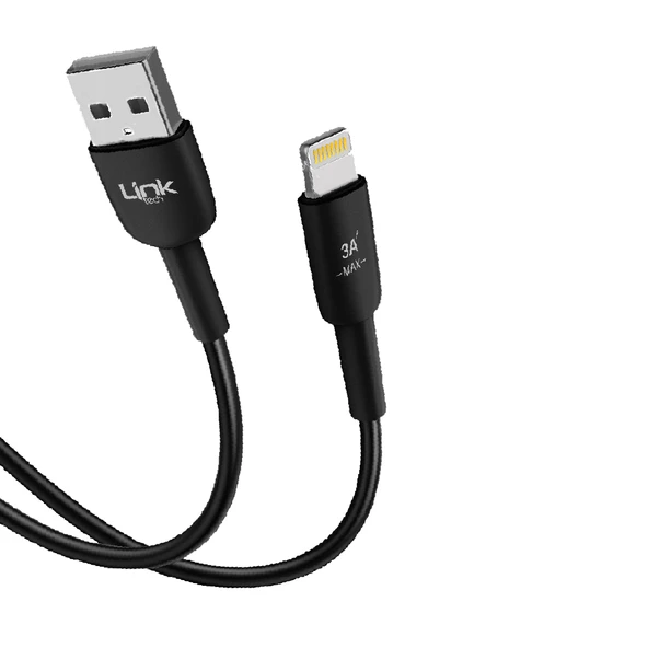 LinkTech C302 12W Auto ID Lightning Kablolu Şarj Aleti Set - Resim 3