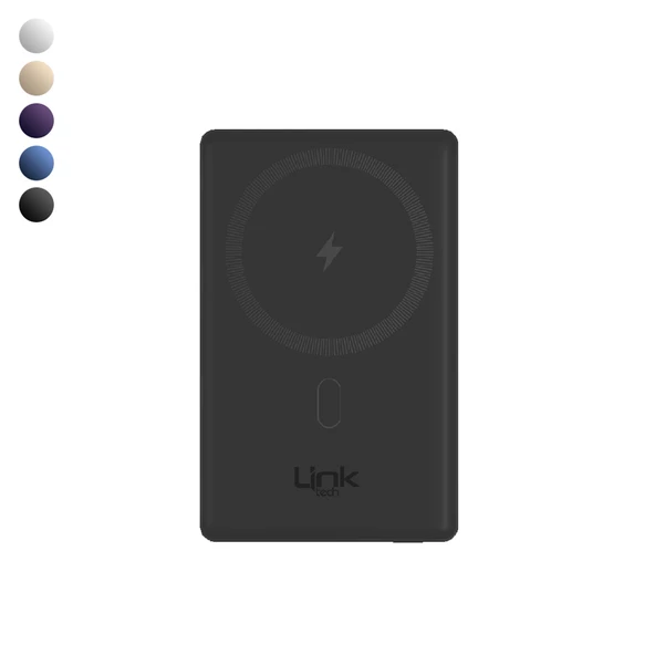 LinkTech WP15 Premium 5000 mAh 15W Kablosuz Şarj Powerbank ürün görseli 1