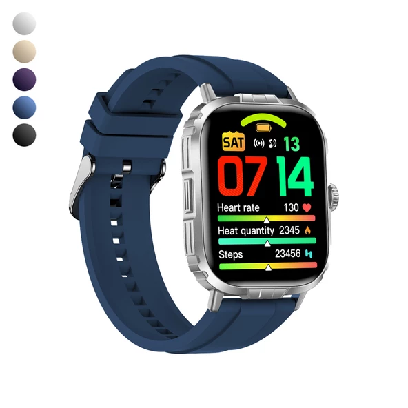 Logia Tech8 49mm Spor Akıllı Saat Alüminyum Kasa Silikon Kordon ürün görseli 1