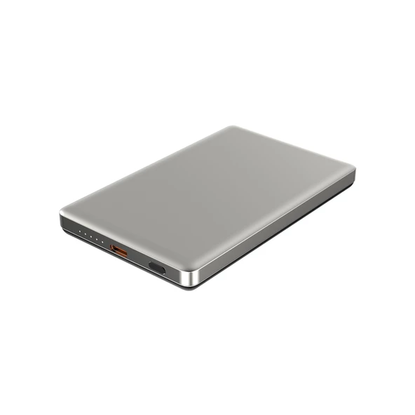 Logia Magslim 5S 5000 mAh Magsafe Kablosuz Powerbank Gümüş ürün görseli 1