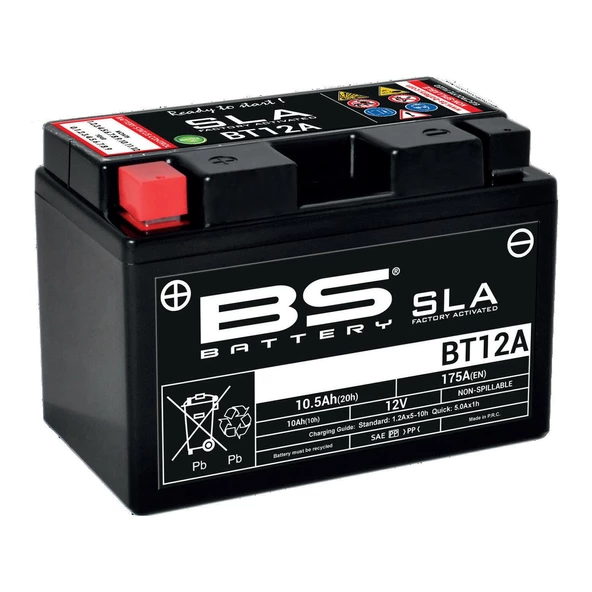 Bs Bt12a Sla 2011-2016 Suzuki GSR 750 Uyumlu Akü Jel Akü ürün görseli 1