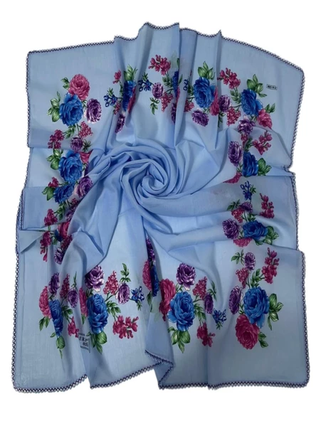 Eripek Oyalı Pamuk Yazma - 90 x 90 - Resim 3