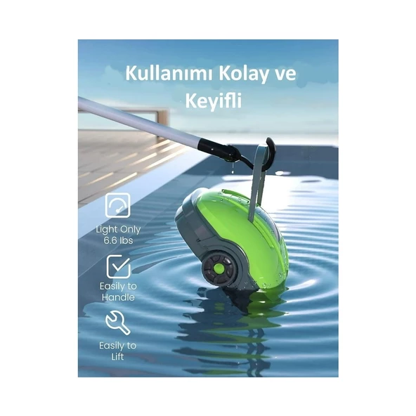 Maxi Kablosuz Havuz Temizlik Robotu - Resim 4