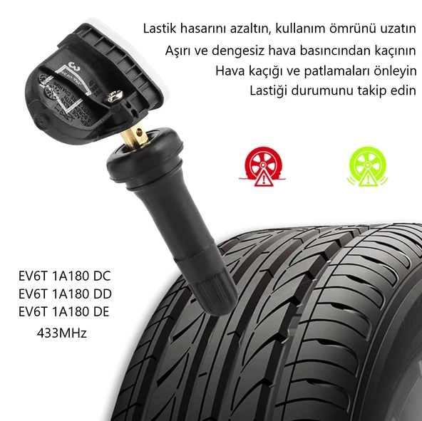 Ford Focus Lastik Basınç Sensörü [433MHz] 2011-2018 [1 Adet] - Resim 2