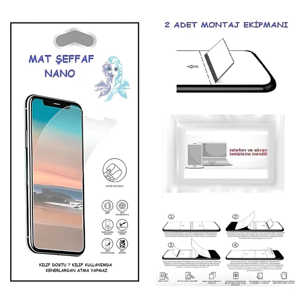 MATE 20 LİTE Nano Ekran Koruyucu Ultra İNCE Esnek MAT Şeffaf ürün görseli 1