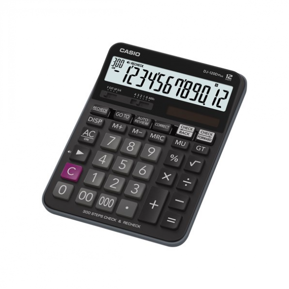 Casio Hesap Makinesi Masa Üstü 12 Hane Check Control DJ-120D Plus ürün görseli 1