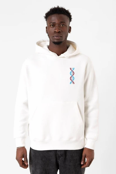 Bordo Mavi Dna Beyaz Erkek 3ip Kapşonlu Sweatshirt ürün görseli 1