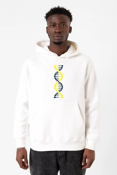 Sarı Lacivert Dna Beyaz Erkek 3ip Kapşonlu Sweatshirt ürün görseli 1