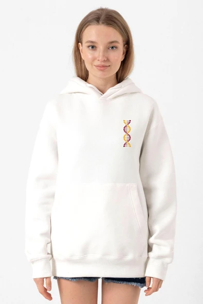 Sarı Kırmızı Dna Beyaz Kadın 3ip Kapşonlu Sweatshirt ürün görseli 1