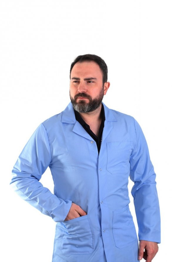 ESER - Bay Alpaka Önlük Çıtçıtlı- Mavi ürün görseli 1
