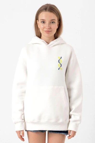 Sarı Lacivert Dna Beyaz Kadın 3ip Kapşonlu Sweatshirt ürün görseli 1
