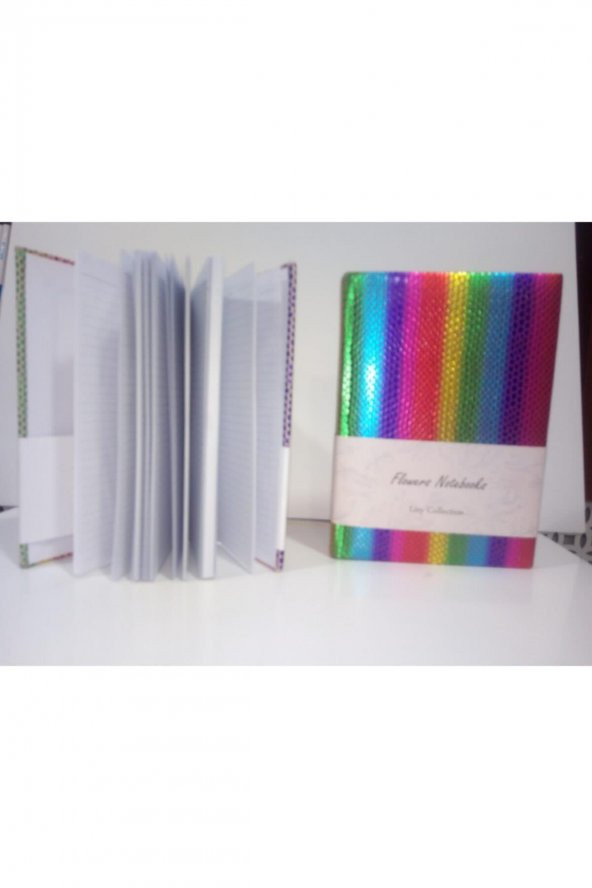 Liz Defter Rainbow Suni Deri 17x24 168 YP Çizgili ürün görseli 1