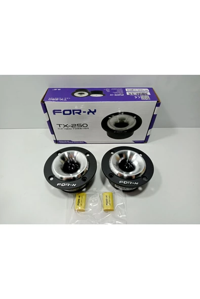 FOR-X TX-250-100W MAX-50W RMS PROFESYONEL ÜST SEVİYE 8 CM NEO TWEETER-2 ADET ürün görseli 1