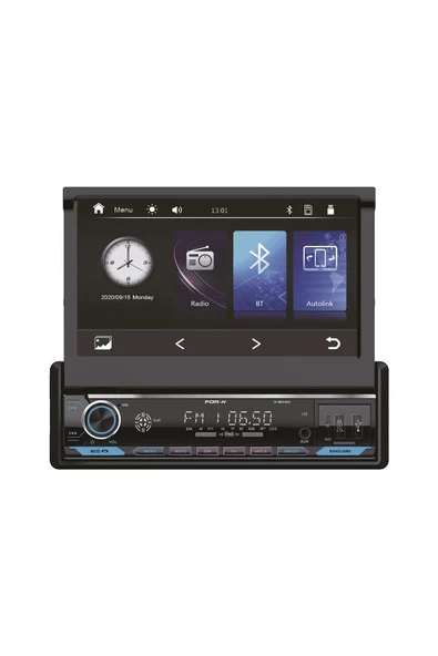 For-X X-9040 V4-7''HD EKRAN-BT-USB-FM-MP3-MP4-CARPLAY-4X60W-KAMERA HEDİYELİ İNDASH TEYP ürün görseli 1