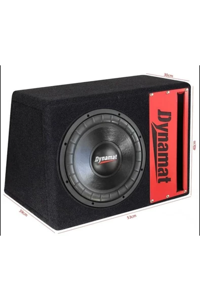 Dynamat Oto Bass Subwoofer 30CM Kabinli 1200 Watt Dynamat ürün görseli 1