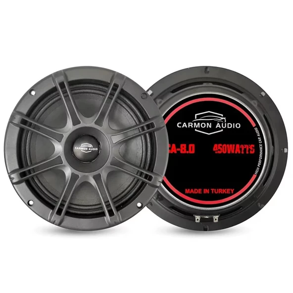 CARMON AUDİO CA8.0-450WMAX-150WRMS KALİTELİ-PROFESYONEL YERLİ ÜRETİM 20CM MİDRANGE - Resim 2