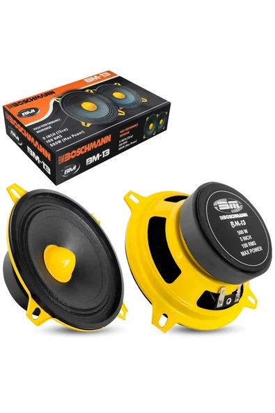 Boschmann Bm-13 Oto Midrange 13cm 500 Watt 2 Adet ürün görseli 1