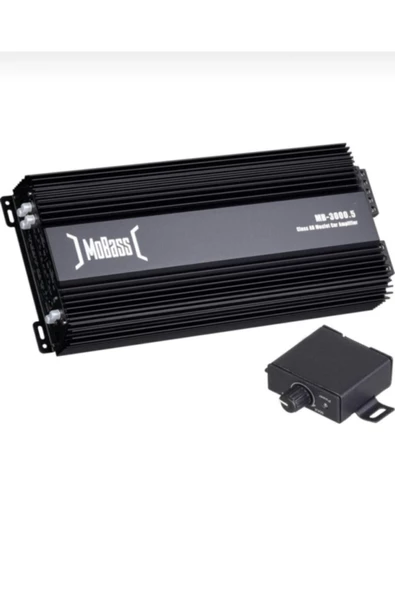 Mobass mb-3000.5-5 Kanal-RMS Power 4 Ohm 70Wx4CH + 200W  Bass Kontrollü Oto Amfi ürün görseli 1