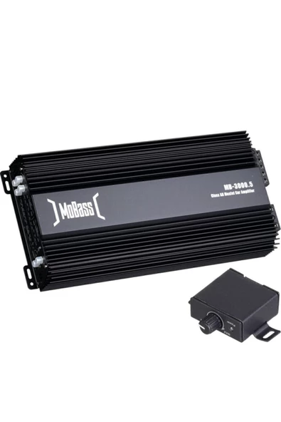 MOBASS Mb-3000.5 -5 Kanal 130wx4ch 350w Rms Bass Kontrollü Oto Amfi ürün görseli 1