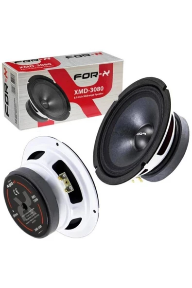 FOR-X XMD-3080-300W MAX-150W RMS-KALİTELİ ANFİ UYUMLU PROFESYONEL 20 CM MİDRANGE-2 ADETTİR ürün görseli 1