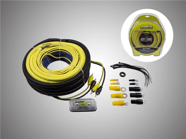 FOR-XXY-4KİT-4GA KALIN PROFESYONEL FULL TESİSAT KABLO SETİ-BAĞLANTI EKİPMANLARI İÇİNDEDİR ürün görseli 1