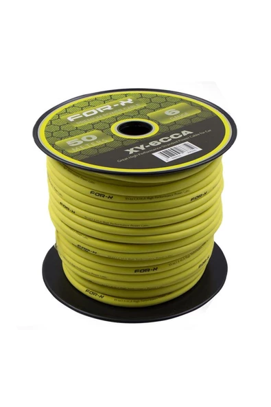 FOR-X XY-6CCA-ANFİ POWER KABLO 6GA 50MT -KALIN CERYAN KABLOSU ürün görseli 1